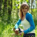 Участница конкурса красоты