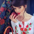 Участница конкурса красоты