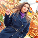 Участница конкурса красоты