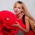 Участница конкурса красоты