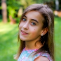 Участница конкурса красоты