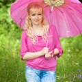 Участница конкурса красоты